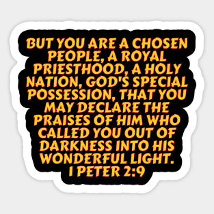 Bible Verse 1 Peter 2:9 Sticker